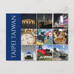 Carte Postale taipei scènes de taïwan