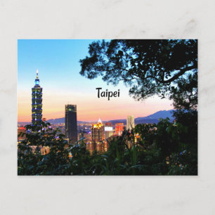 Carte Postale Taipei, Taïwan