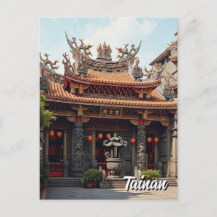 Carte Postale Taïwan Tainan Temple Voyage
