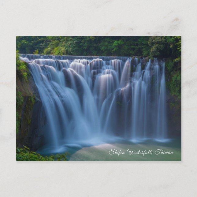 Carte Postale Taïwan Voyageur Visite Shifen Waterfall (Devant)