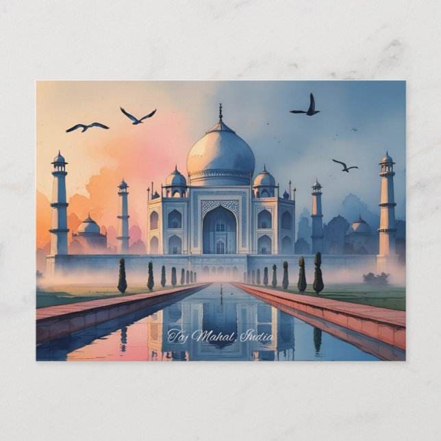 Carte postale Taj Mahal (Devant)
