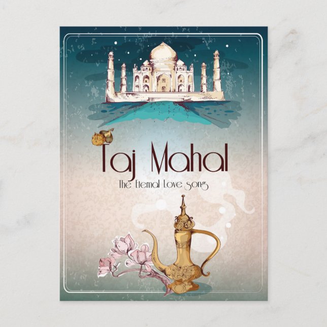 Carte Postale Taj Mahal (Devant)