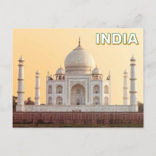 Carte Postale Taj Mahal À Agra, Inde