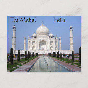 Carte Postale Taj Mahal, Agra, Inde