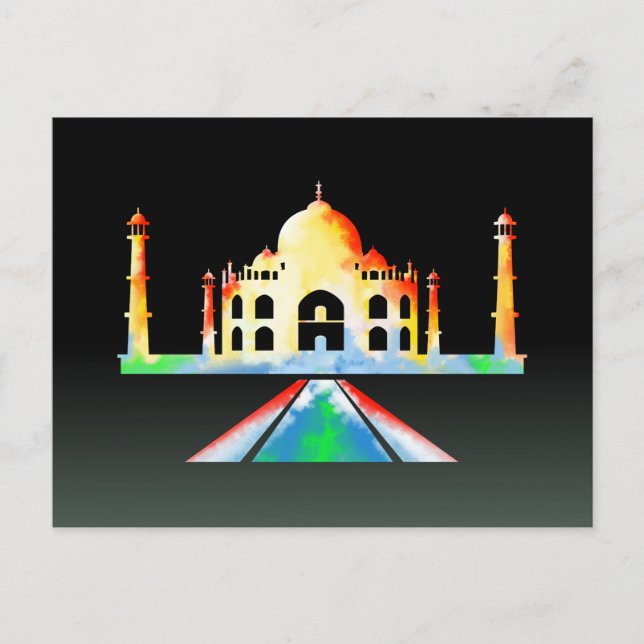 Carte Postale Taj Mahal Agra Inde (Devant)