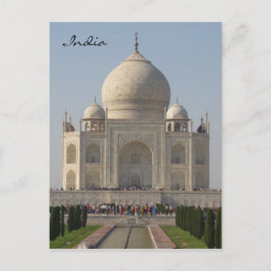 Carte Postale taj mahal inde
