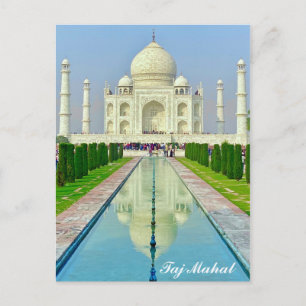 Carte Postale Taj Mahal Inde Photo de voyage