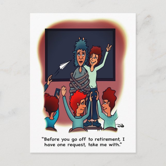 Carte Postale Take Me With Retirement Postcard (Devant)