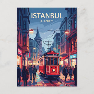 Carte Postale Taksim et avenue Istiklal Turquie