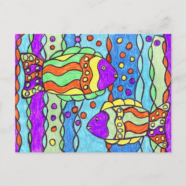 Carte postale Talavera Fish (Devant)