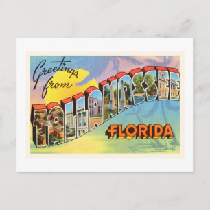 Carte Postale Tallahassee Floride FL Vieux souvenir Vintage voya