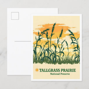 Carte Postale Tallgrass Prairie Réserve nationale Kansas Travel