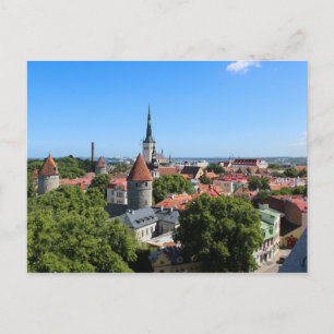 Carte Postale Tallinn Estonie Vieille ville