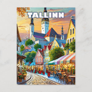 Carte Postale Tallinn, où l'histoire et la modernité se marient