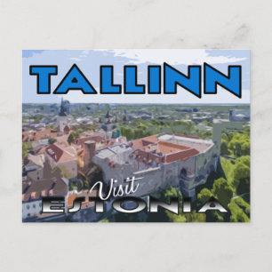 Carte Postale Tallinn, visite Estonie