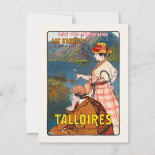 Carte Postale Talloires. Lac D'annecy Affiche Vintage 1910