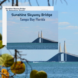 Carte Postale Tampa Bay Floride Sunshine Skyway Photographique