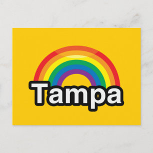 CARTE POSTALE TAMPA PRIDE LGBT RAINBOW