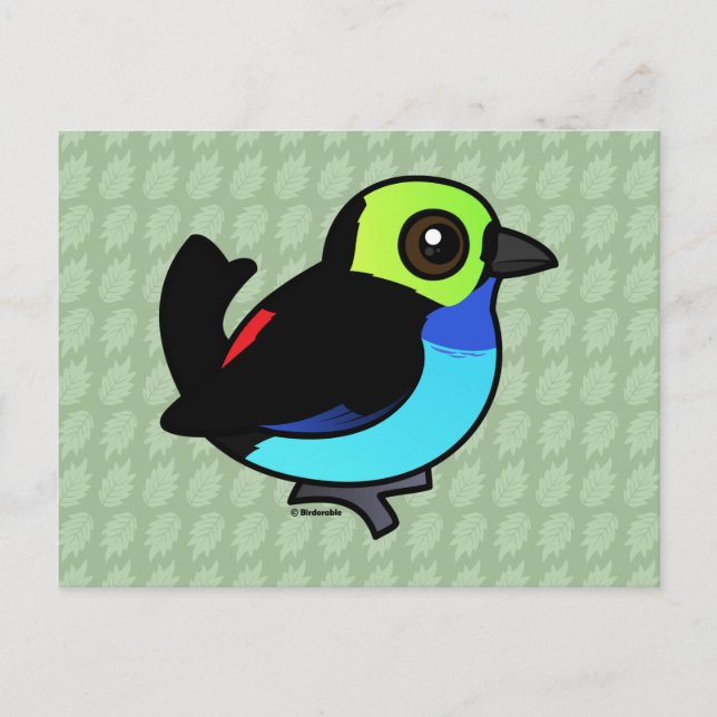 Carte Postale Tanager Paradise Birdorable (Devant)