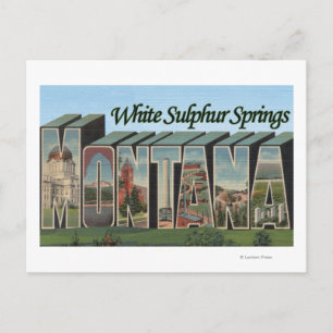 Carte Postale Tandis que Sulphur Springs, Montana