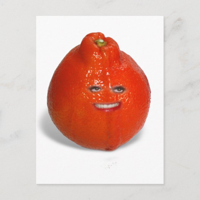 Carte Postale Tangerine Avec Visage De Fille (Devant)