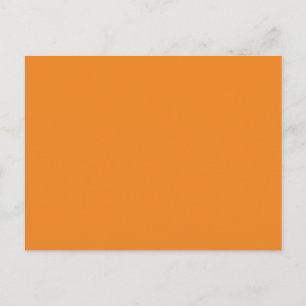 Carte Postale Tangerine Orange modèle pour personnaliser la Pers