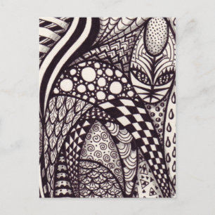 Carte Postale Tangle Cat postcard