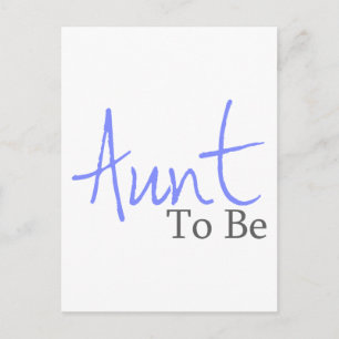 Carte Postale Tante à être (Script bleu)
