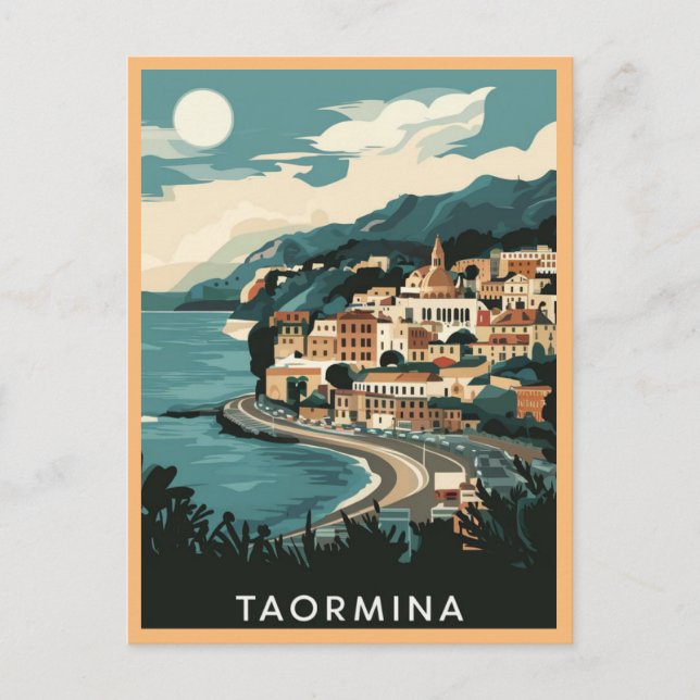 Carte Postale Taormina, Sicile (Devant)