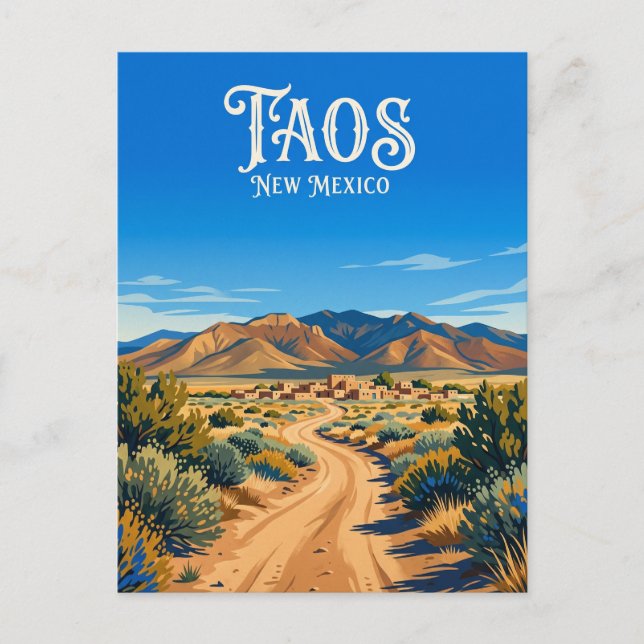 Carte Postale Taos États-Unis (Devant)