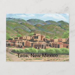 Carte Postale Taos Pueblo, Nouveau-Mexique