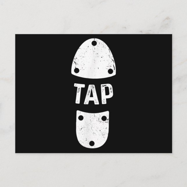 Carte Postale Tap Dancer Chaussure Tap Dance (Devant)