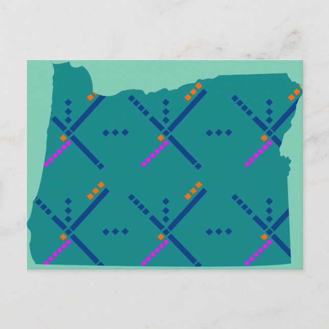 Carte Postale Tapis de l'aéroport Portland Oregon PDX (Devant)