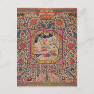 Carte Postale Tapis tricoté représentant le rêve de Jacob, Alsac