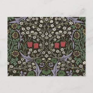 Carte Postale Tapisserie florale William Morris Blackthorn