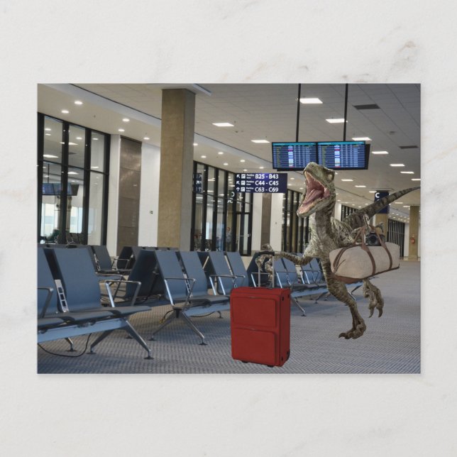 Carte Postale Tard pour le voleur Dinosaur de l'avion Dinosaure  (Devant)