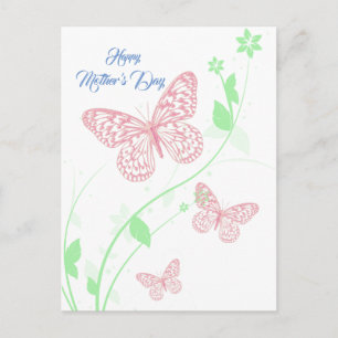 Carte Postale Tarjeta - Bonne fête des mères - Mariposas