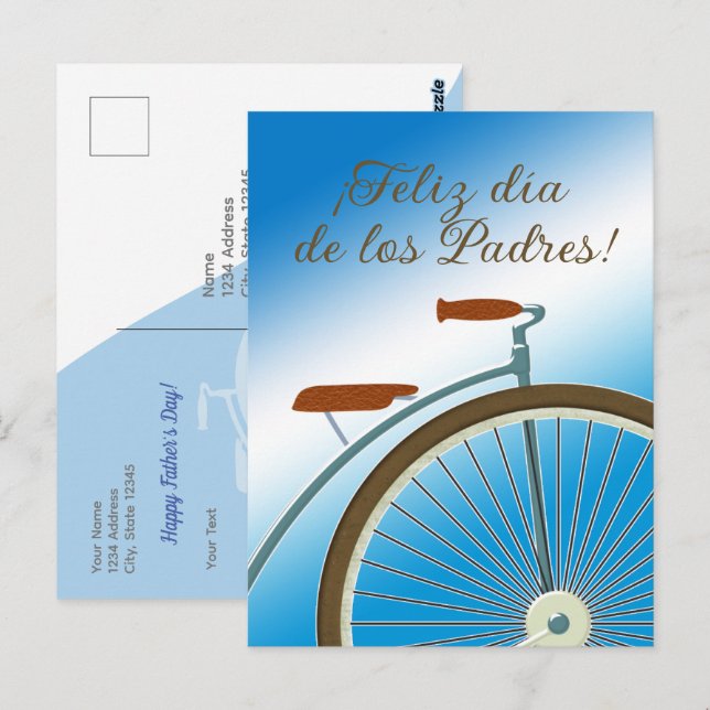 Carte Postale Tarjeta postal - ¡Feliz día de los Padres! (Devant / Derrière)
