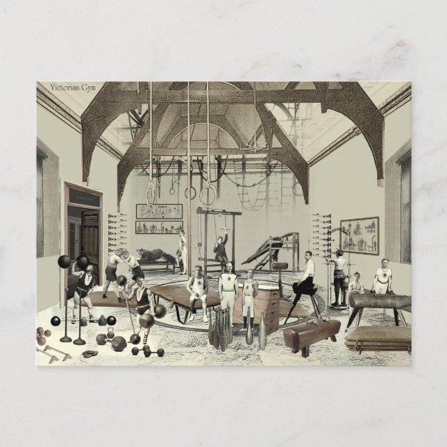 Carte Postale Tarjeta Victorian Gym (Devant)