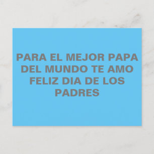Carte Postale Tarjetas para el dia del padre