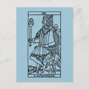 Carte Postale Tarot Card: The Emperor