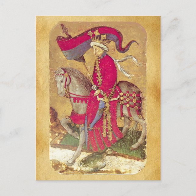 Carte Postale Tarots antiquaires /Cartes de cour allemandes/Roi  (Devant)