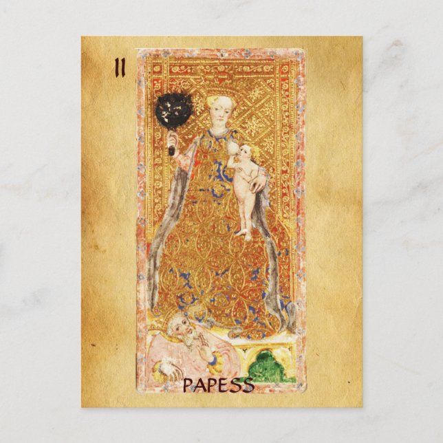 CARTE POSTALE TAROTS DE RENAISSANCE ANTIQUE 2 / PAPIER ( CHARITÉ (Devant)