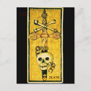 CARTE POSTALE TAROTS DE RENAISSANCE ANTIQUE / ACE D'ÉPÉE