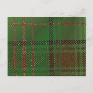 Carte Postale Tartan plaid irlandais Dublin