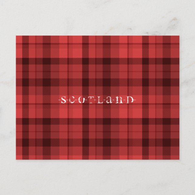 Carte postale Tartan Scotland (Devant)