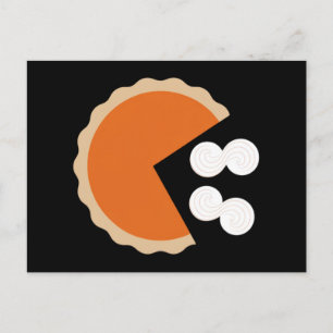 Carte Postale Tarte à la citrouille humour de Thanksgiving Saiso