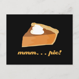 Carte Postale Tarte à la citrouille - mmm . . . tarte!