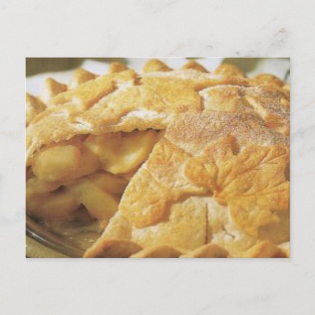 Carte Postale Tarte à la pomme (Devant)