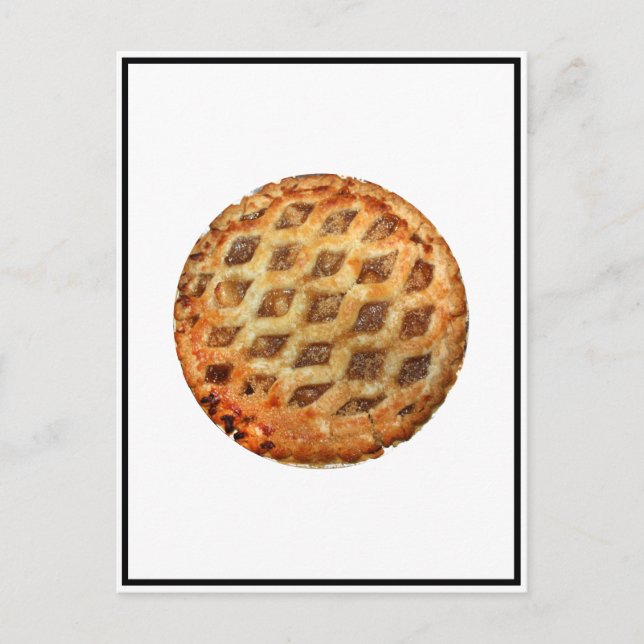Carte Postale Tarte à la pomme fraîche (Devant)